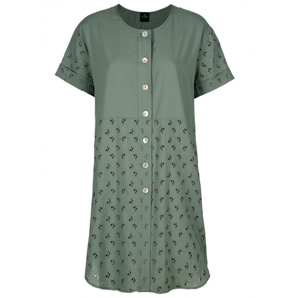 Dark green Romance 605 Le Ccup nightgown